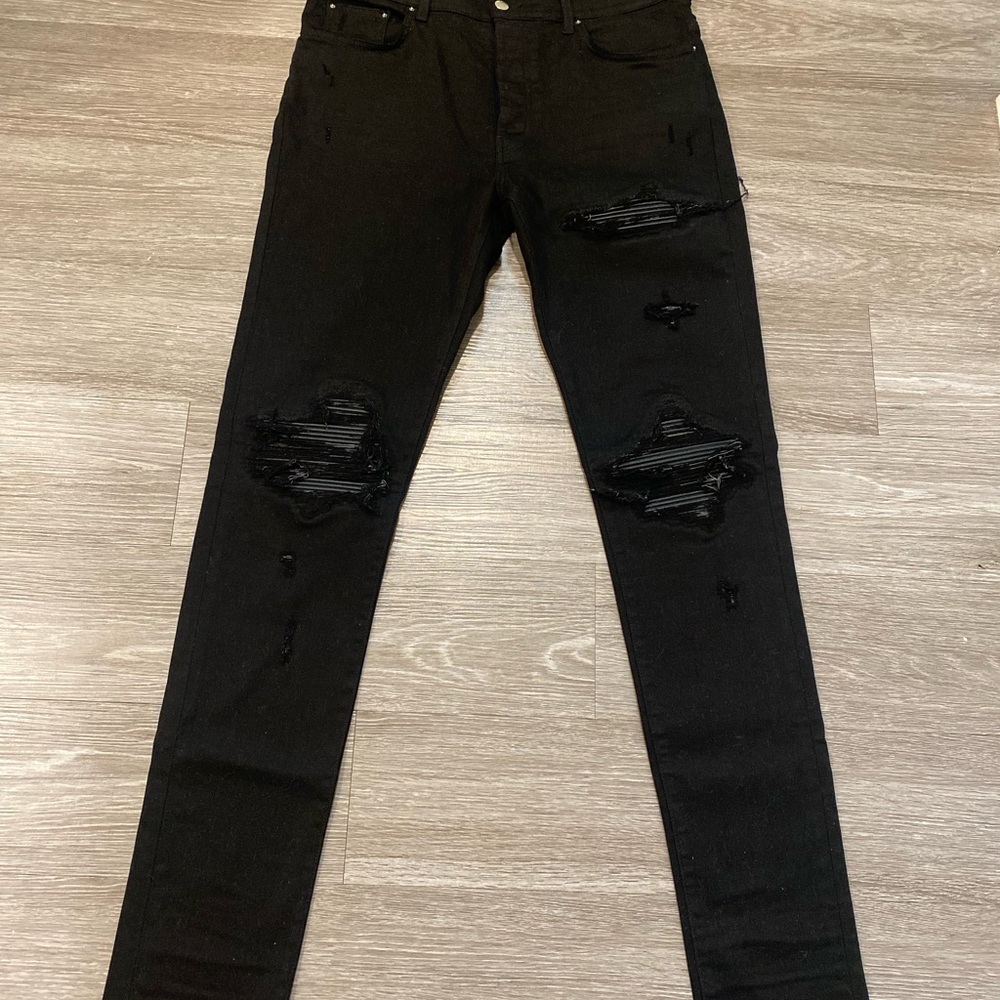 AMIRI Black Skinny Distressed Jeans